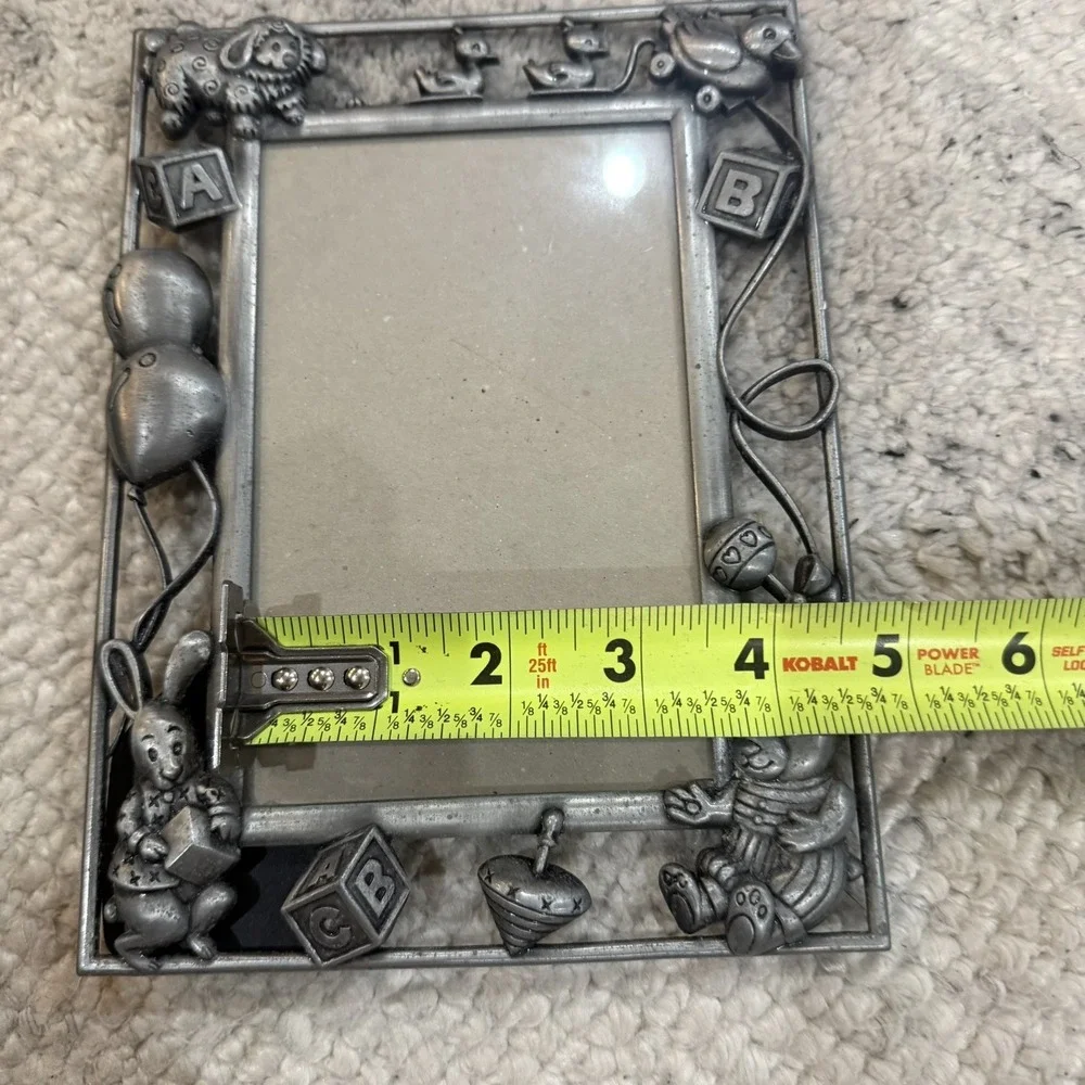 Pewter Baby Picture Frame 3.5